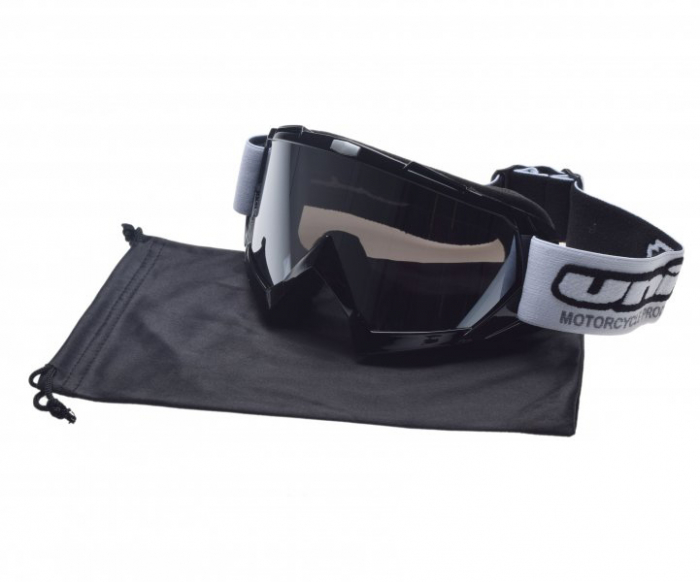Unit Ochelari Motocross Negru cu Lentila Fumurie