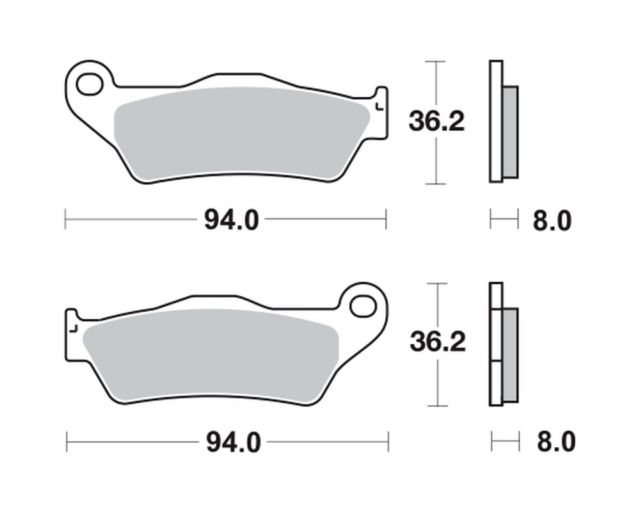 Placute Frana TRW MCB648RSI | Frânare Sigură
