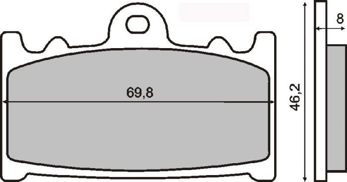 Placute Frana RMS Suzuki Cobra 250 Fata