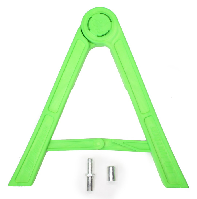 Suport cric lateral tip agrafa Roy verde pentru cross-enduro