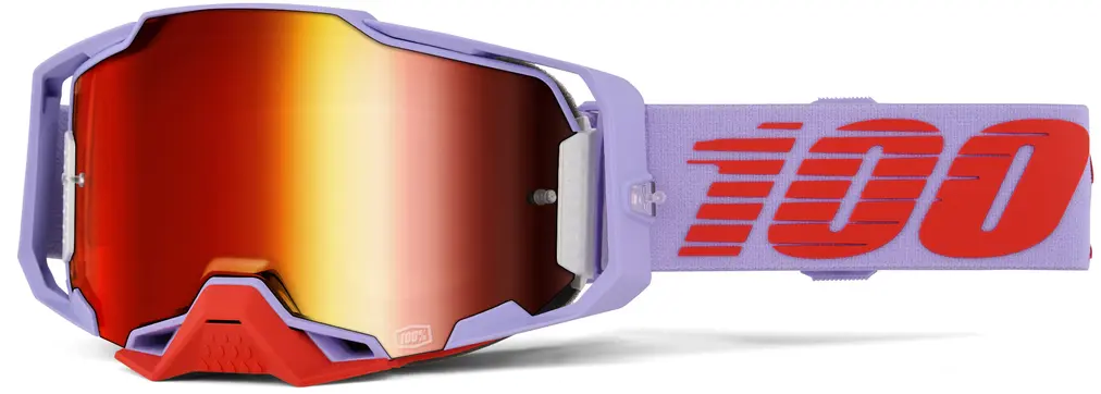 Ochelari ATV Cross 100% Armega Fausta, lentila oglinda rosie