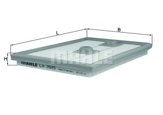 Filtru aer MAHLE LX 3525 - Performanță și Protecție