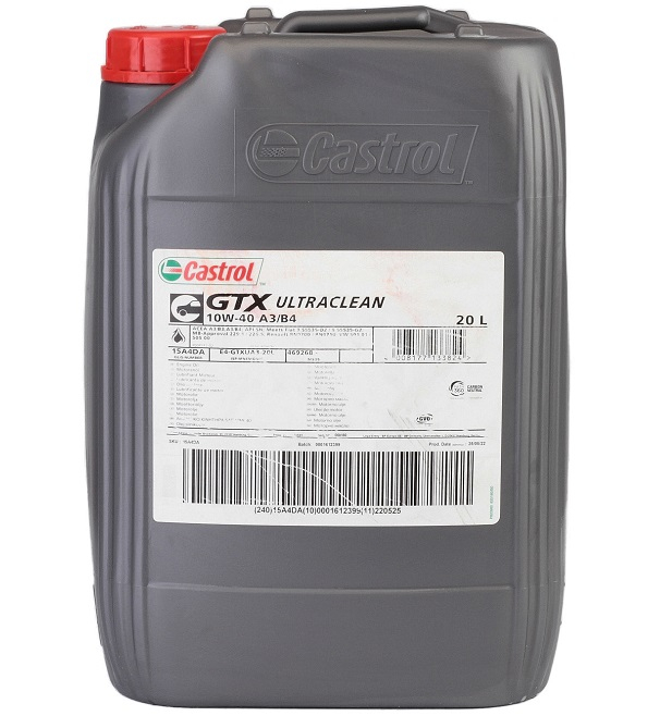 Ulei motor Castrol GTX UltraClean 10W40 A3/B4, 20L