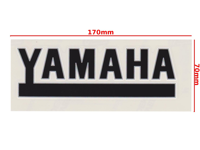 Autocolant Yamaha negru Roy - accesorii cadru motocicleta