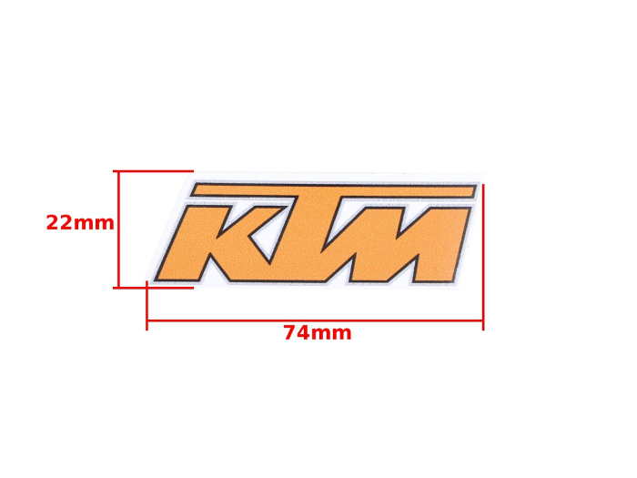 Autocolant mic KTM portocaliu Roy