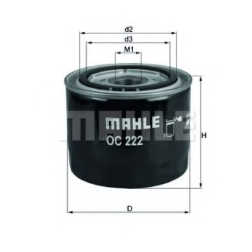 Filtru Ulei Mahle OC 222 | Protecție Motor