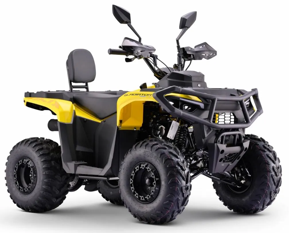 ATV Asix Gladiator 110cc, roti 8 inch, galben-gri
