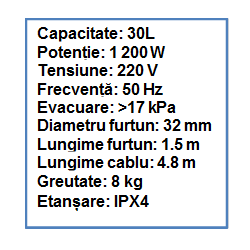 Aspirator Industrial 30L Uscat JBM - Putere pentru Medii de Lucru