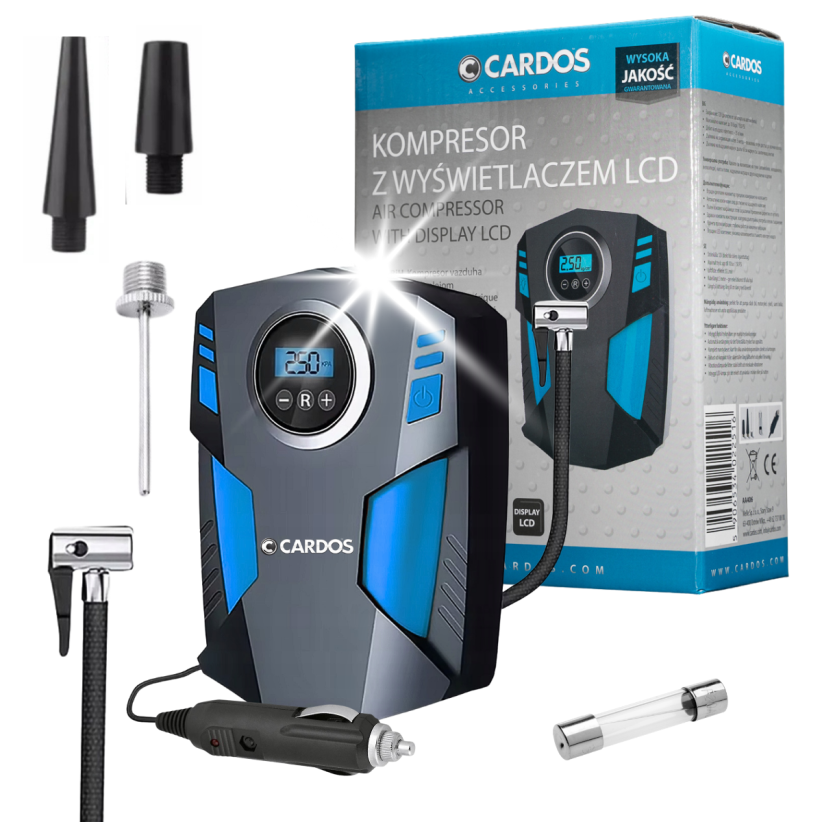 Compresor Auto K2 Cardos AA406 cu Afisaj LCD, 10 Bar