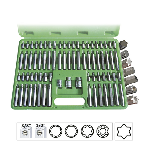 Trusa Capete Surubelnita 74 Piese JBM Ribe Torx Hex
