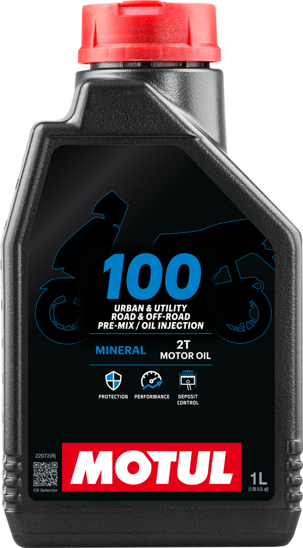 Ulei motor MOTUL 100 2T 1L pentru motociclete si scutere