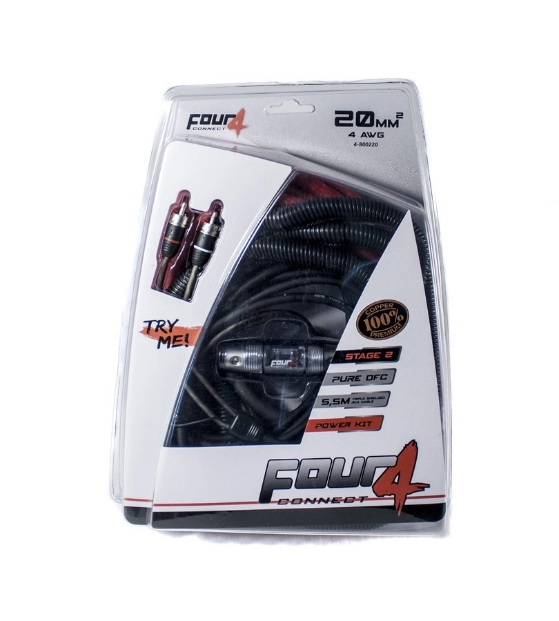 Kit Cablu Four Connect OFC 4AWG Performanță