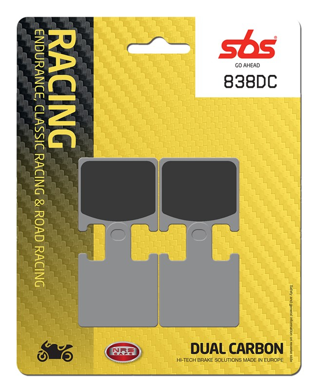 SBS 838DC Racing: Placute Frana Dual Carbon