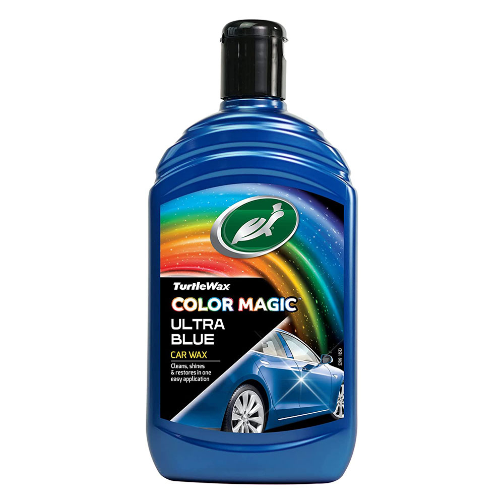 Turtle Wax Color Magic Ultra Blue Wax 500ml, Polish 3 in 1