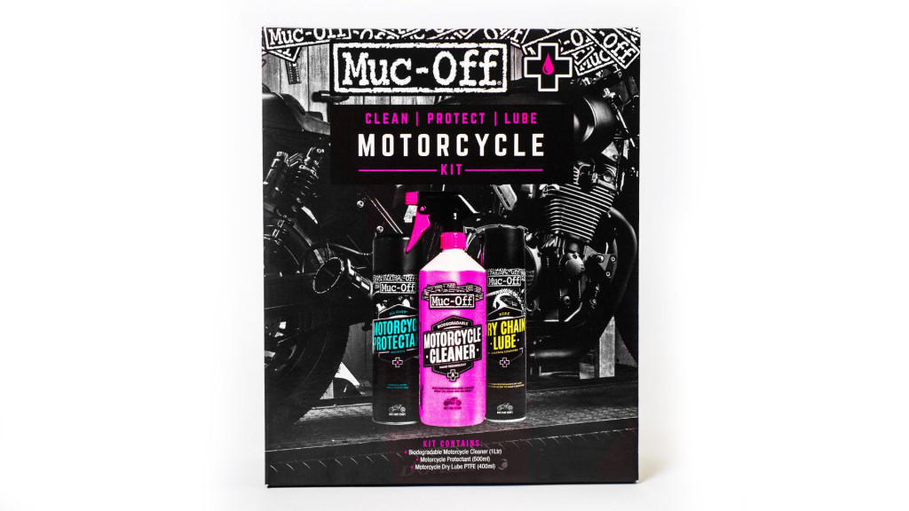 Kit curatare moto Muc-Off 672: curata, protejeaza, lubrifiaza