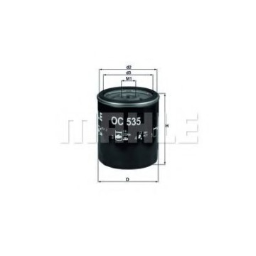 Filtru ulei MAHLE OC 535 compatibil Ford