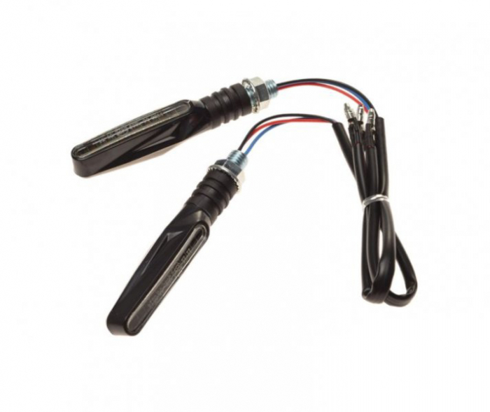 Set 2 Lampi LED Semnalizare Wmx - Negru