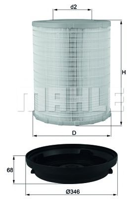 Filtru Aer Mahle LX 3480KIT Original Mercedes