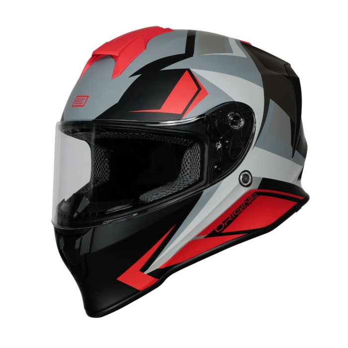 Casca Moto Integrala Origine Dinamo Faster Negru Rosu Mat L
