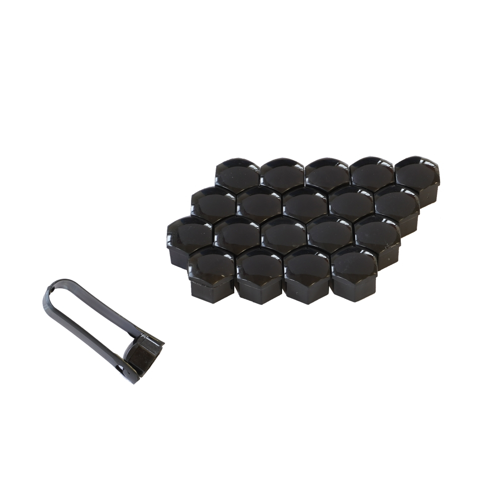 Capace prezoane 21 mm negru, set 20 buc + clește Mega Drive