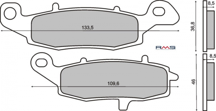 Placute Frana Rms Suzuki GSF/GSX 600