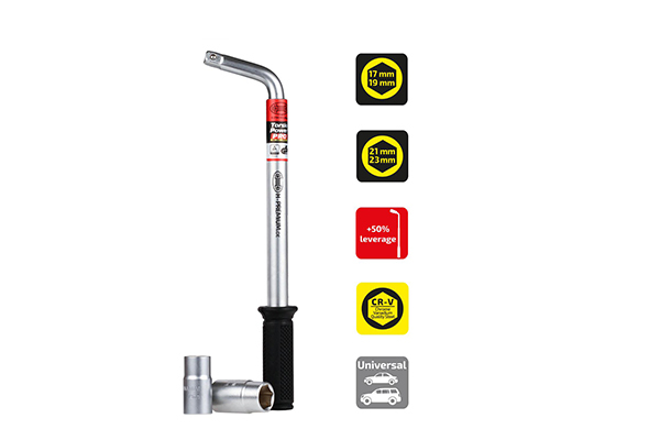 Cheie Roti Tip L Extensibila 17-23mm Heyner TorsioPower