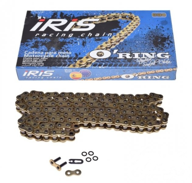 Lant transmisie Iris 428 O-Ring 134 zale, auriu