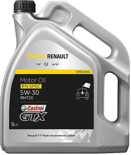 Ulei motor Castrol GTX RN0720 5W-30, 5L pentru Renault