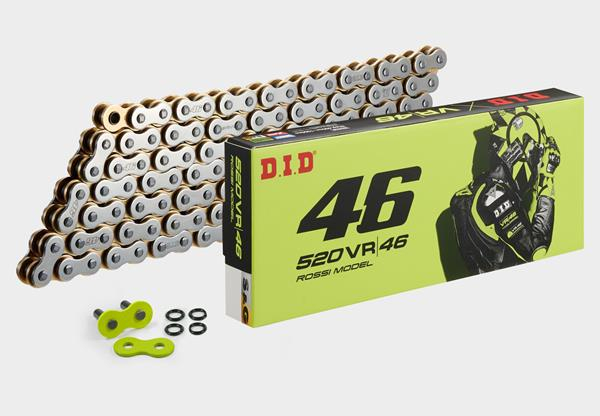 Lant DID 520 Valentino Rossi Gold X-Ring