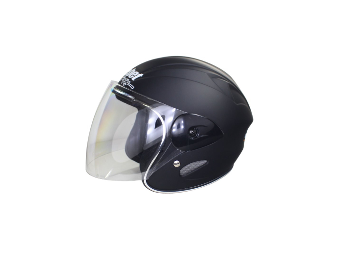 Casca moto semi-integrala copii Roy Safebet HF-226, neagra