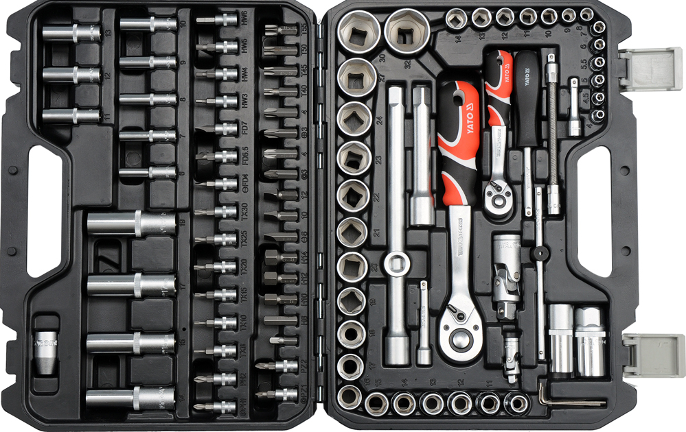Trusa Tubulare Yato 94 Piese, Set complet