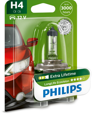 Philips H4 Longer Life Bec Auto 60/55W