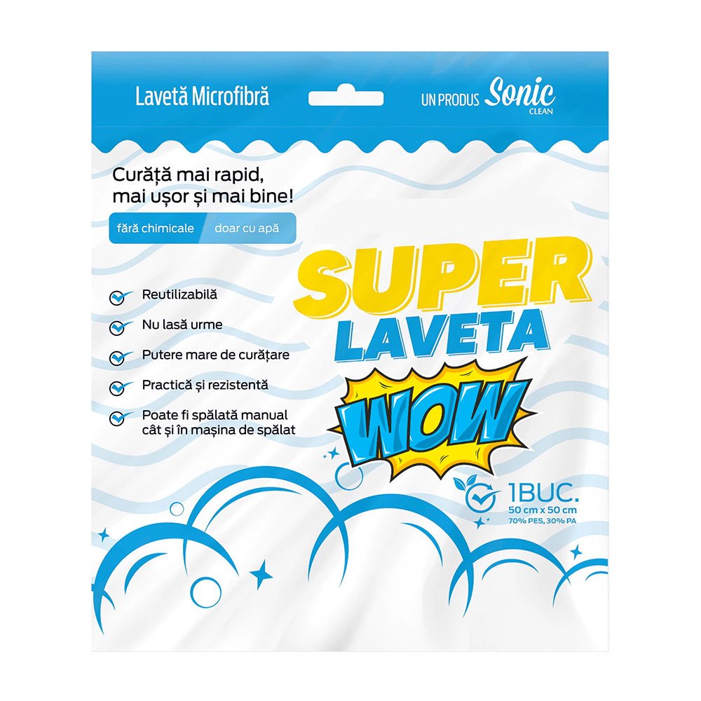 Mega Drive Super Laveta Microfibra 50x50cm