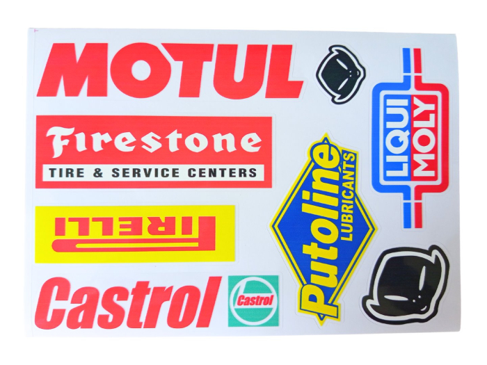 Autocolant MOTUL CASTROL PIRELLI PUTOLINE - Roy