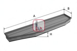 Filtru Aer Sofima S3395A | BMW X3 E83 Diesel