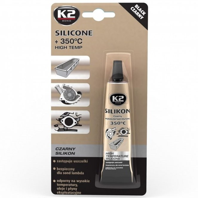 Silicon K2 Negru Rezistent +350°C