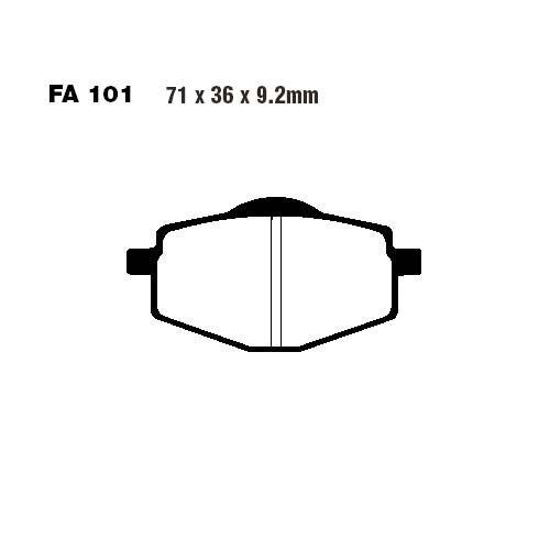 Placute Frana EBC Sinter R FA101R | Performanta