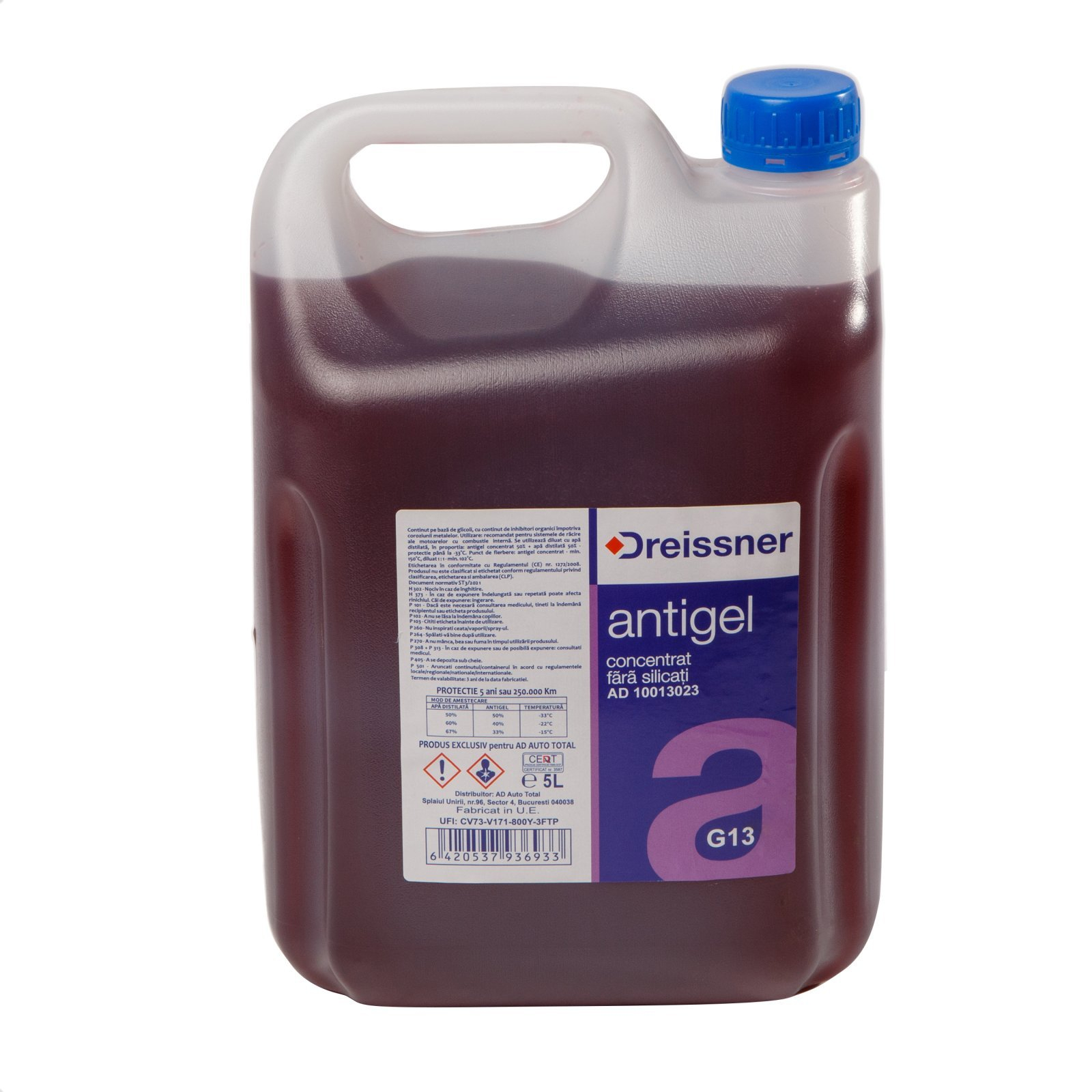 Antigel G13 Dreissner 5L Protecție Superioară