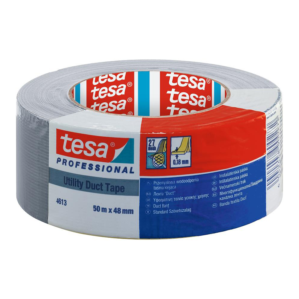 Banda Adeziva Tesa Pro Argintie 50m x 50mm