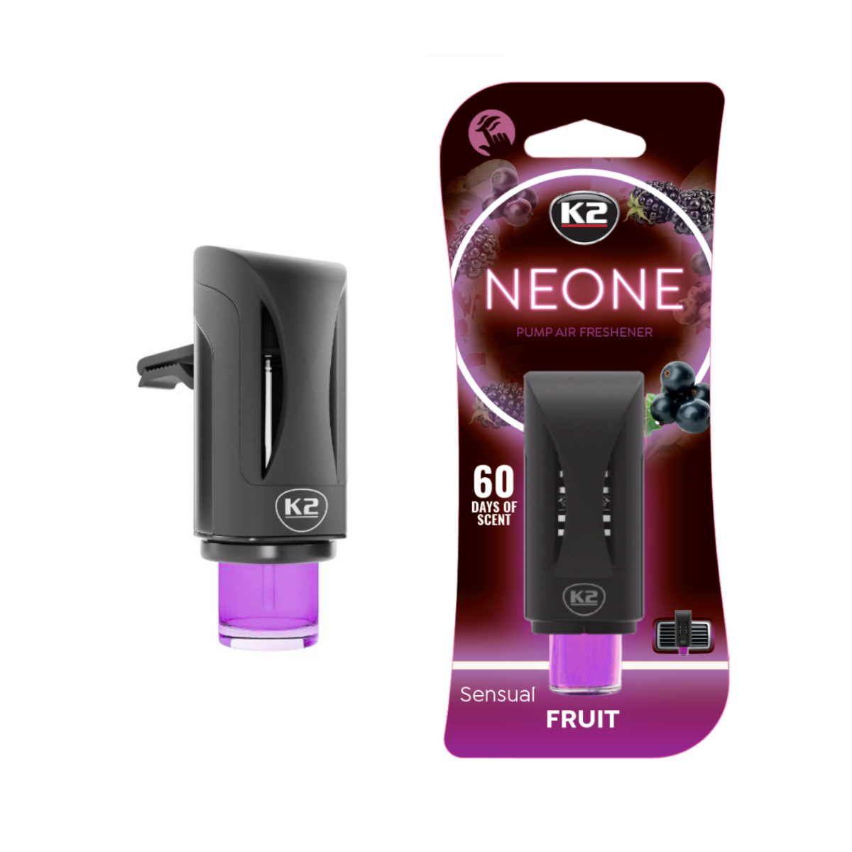 Odorizant Auto K2 Neone Sensual Fruit, intensitate reglabila
