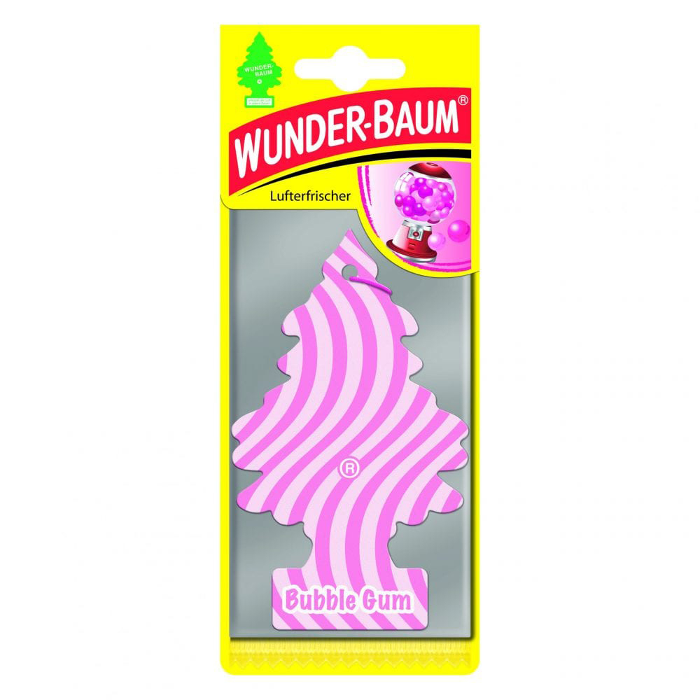 Odorizant auto Wunder-Baum Bubble Gum, aromă de guma de mestecat