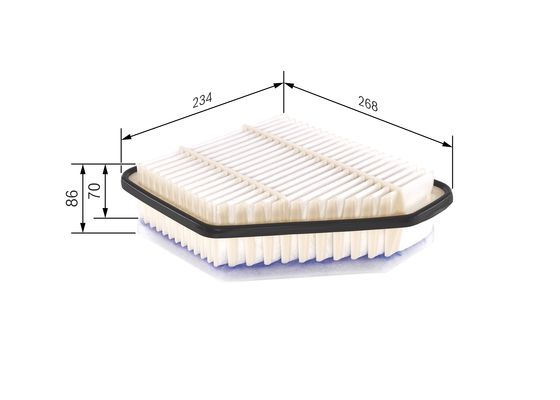 Filtru aer BOSCH F 026 400 171 | Performanță
