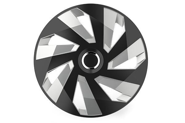 Set Capace Roti 16" Vector RC Silverblack Mega Drive, 4 buc
