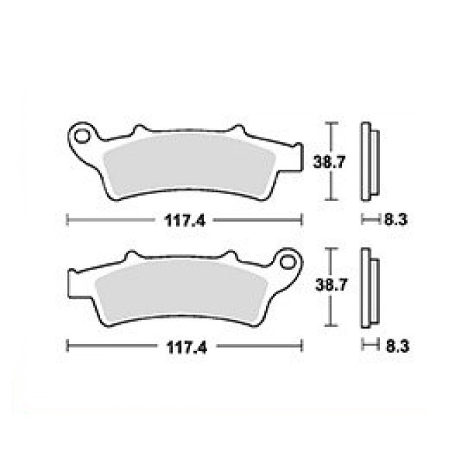 Placute Frana JMT TRW Lucas MCB726