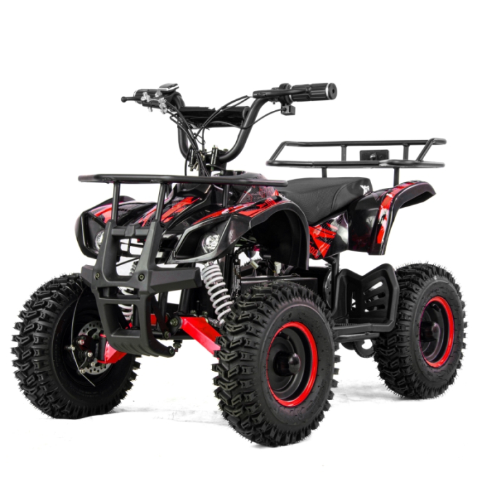 ATV electric copii XTR E-M7 800W, negru-roșu