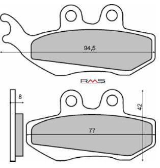 Placute Frana Sinter Rms | Performanță Hexagon 250