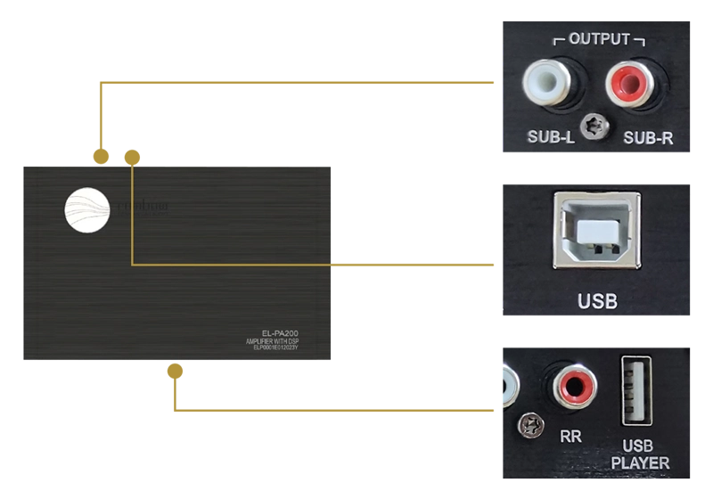 Rainbow EL-PA200 DSP - Amplificator Auto 4 Canale