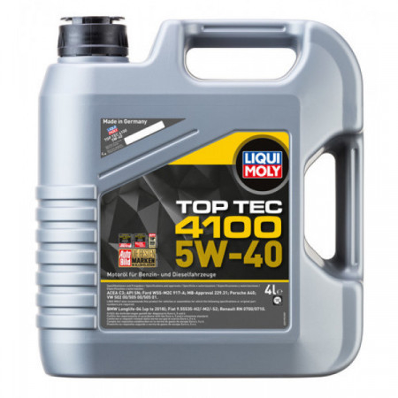 Ulei motor Liqui Moly Top Tec 4100 5W-40, 4L, sinteza