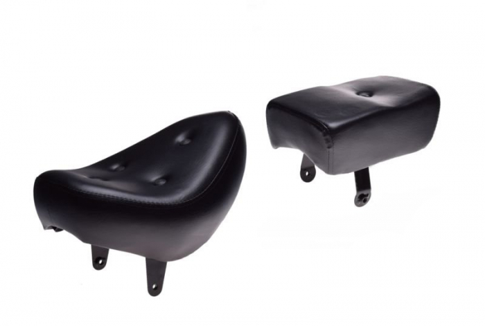 Set șa motocicletă WMX negru pilot+pasager