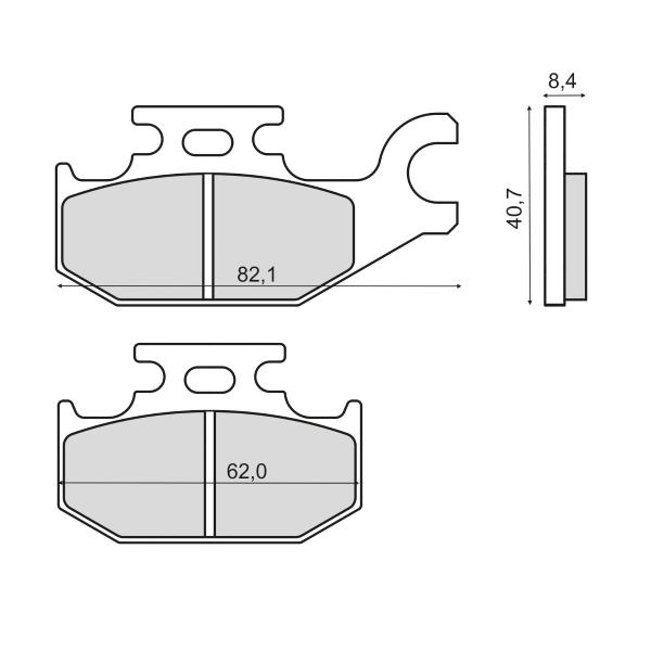 Placute Frana Rms LT-A450 | Performanță Sinter - imagine 2